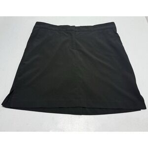 IZOD Golf Skort‎ Women's Size 14 Black Pleated Wicking, Stretch Sun Control